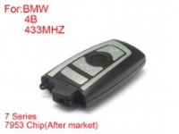 BMW CAS4 F platform 7series remote key 4 buttons 433 mhz 7953chips silver side
