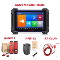 Autel MaxiIM IM608 Avec G-BOX2 et APB112 Smart Key Simulator et Toyota 8A Adaptateur Non-Smart