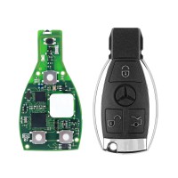 CG BENZ 08 Version Keyless Go Clé 315MHz/433MHz 2 en 1 Avec Coque Sans Logo
