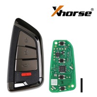 Xhorse XSKF21EN Smart Remote Key Memoeial Knife Style 4 Boutons 5PCS