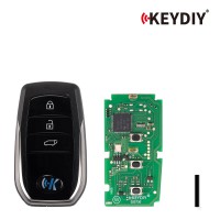 KEYDIY KD TB01-3 for Toyota for Lexus Universal Smart Remote Key 3 Buttons With 8A Transponder 5PCS
