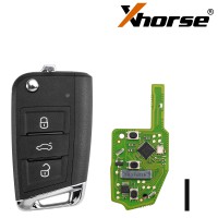 Xhorse XSDM04EN VW MQB Smart Proximité Remote Key 3 Boutons 5pcs