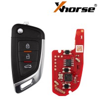 XHORSE XKKF05EN Blade Shape Folding Key Second Generation Universal Remote Key 5PCS
