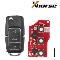 XHORSE XKB526EN B5 (Folding 3 buttons - Black) Second Generation Universal Remote Key
