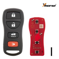 XHORSE XKNI20EN Wired Remote Key 3+1/ 4 Boutons 5PCS