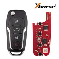 XHORSE XKFO21EN for Ford 2nd Generation Wired Smart Key 4 Buttons Universal Remote Key 5PCS