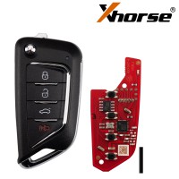 Xhorse XKCD02EN Wire Remote Key KAI DLK Filp 4 Boutons 5pcs/lot