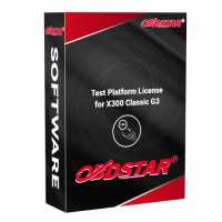 OBDSTAR Test Plateforme Licence Pour X300 Classic G3