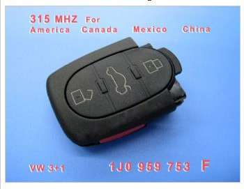 VW 3+1 Remote 1 JO 959 753 F 315Mhz For America Canada Mexico China