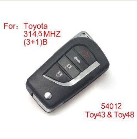 Toyota Modified Remote Key 4buttons 315MHZ(No Chip Included)