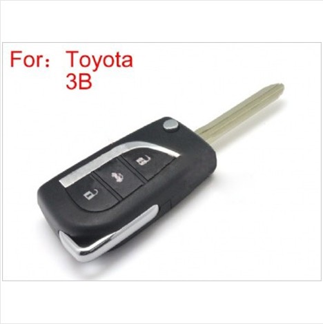Toyota Modified Flip Remote Key Shell 3 Button