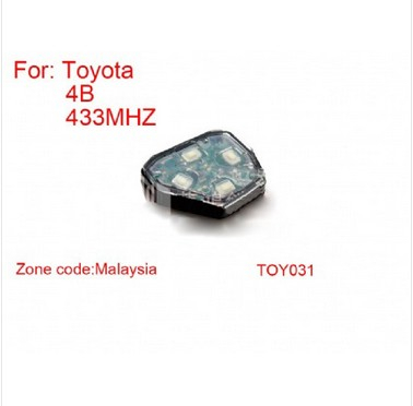 Remote Key 4B 433MHZ Zone Code Malaysia TOY031 Toyota