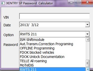 Xentry Special Function Password Keygen / Generator For Xentry Before 2013.1