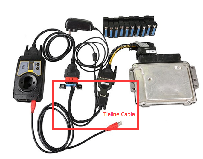 Tieline Cable to Benz ECU Test Adaptor for vvdi mb tool