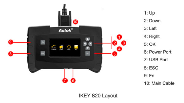 Autek IKey820 Key Programmer