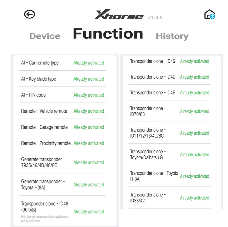 xhorse vvdi mini key tool fonctions