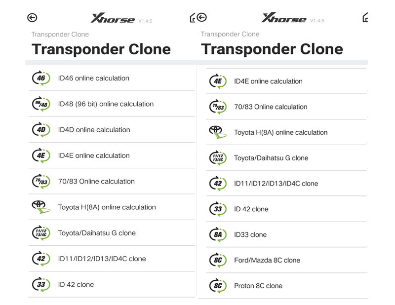 xhorse vvdi mini key tool transponder clone fonction