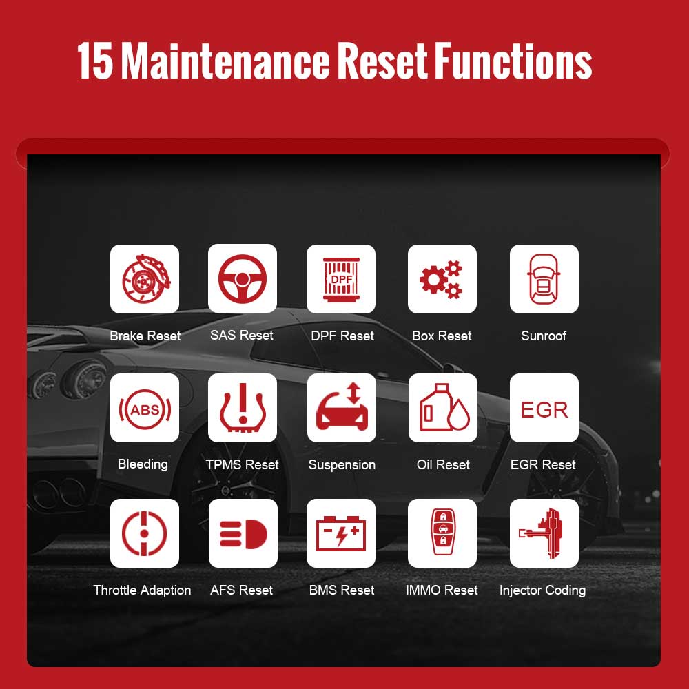 ThinkCar 2 15 maintenance reset functions