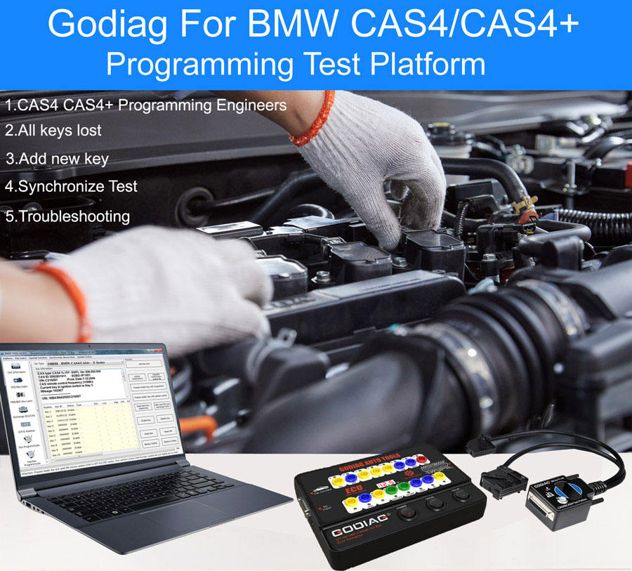 GODIAG for BMW CAS4 / CAS4+ Programming Test Platform