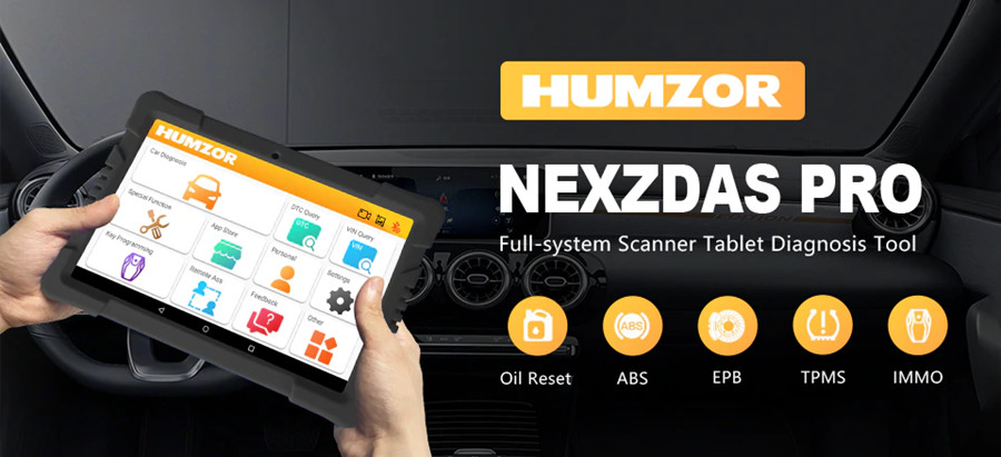 Humzor NexzDAS Pro Bluetooth Tablet