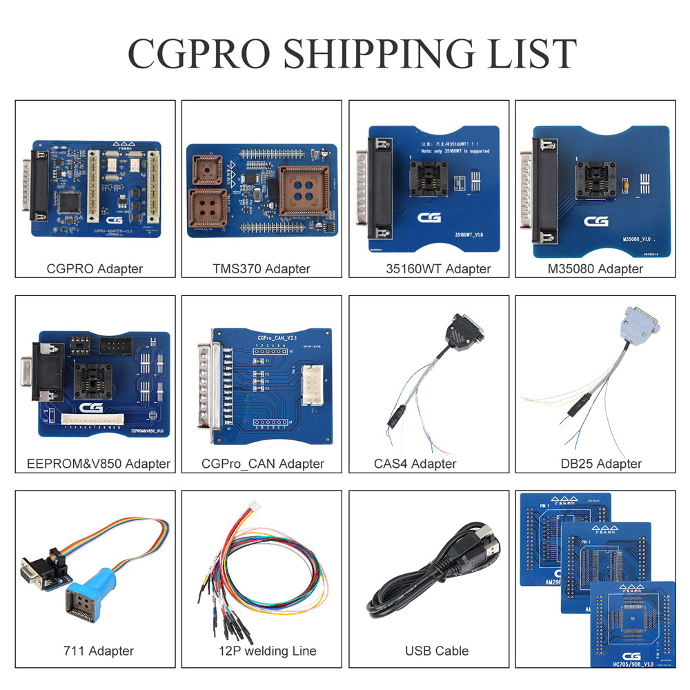 CG Pro 9S12 package list
