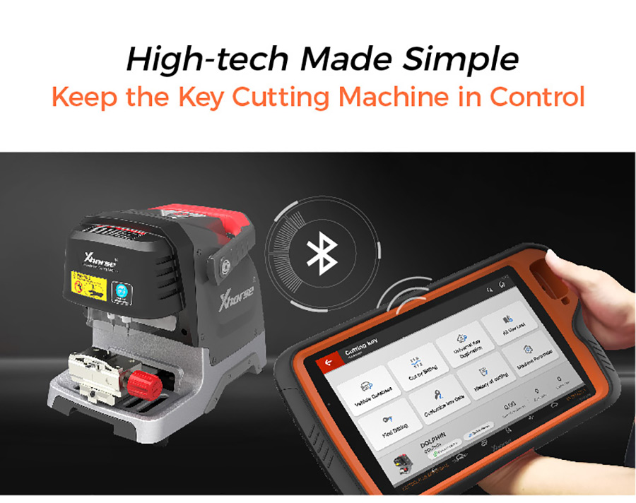 key tool plus controle key cutting machine