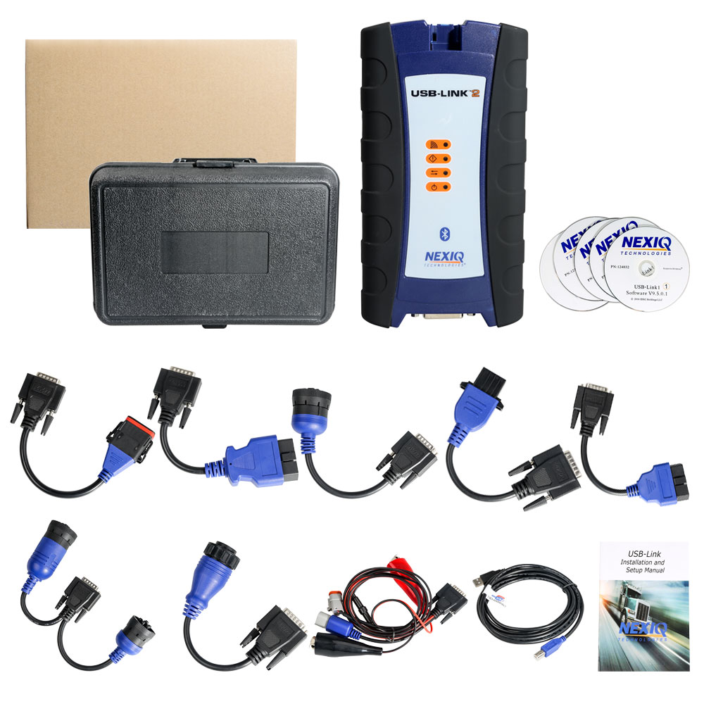 USB Link 1 Software Diesel Interface Heavy Duty Truck Scanner OBD Kit 
