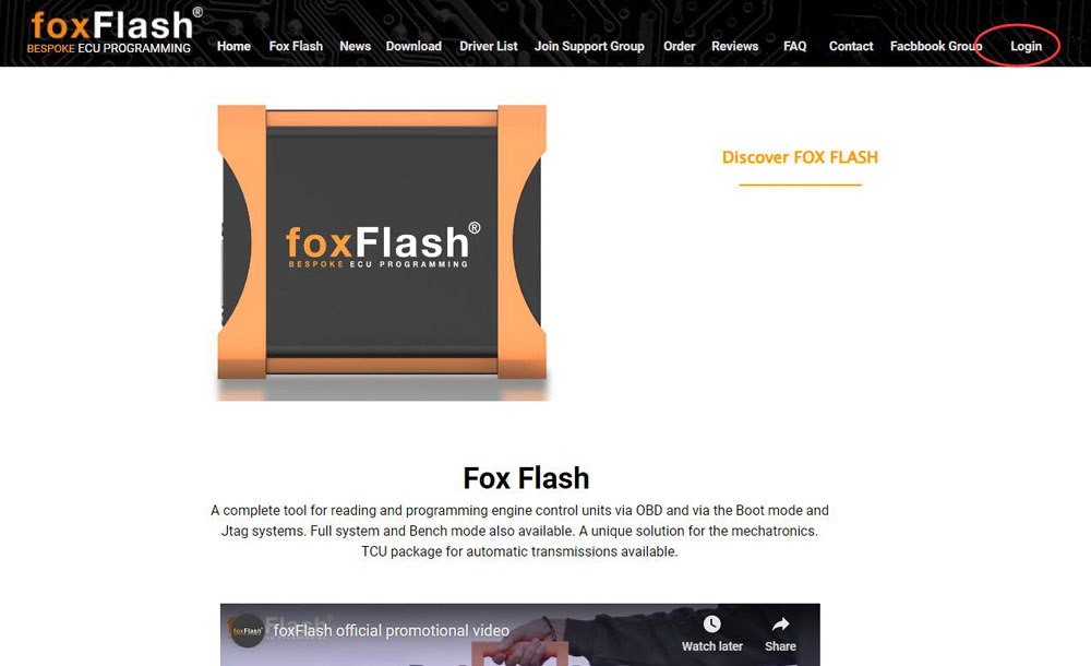 FoxFlash Master Version Autorisation d'ouvrir la fonction de gestion des esclaves