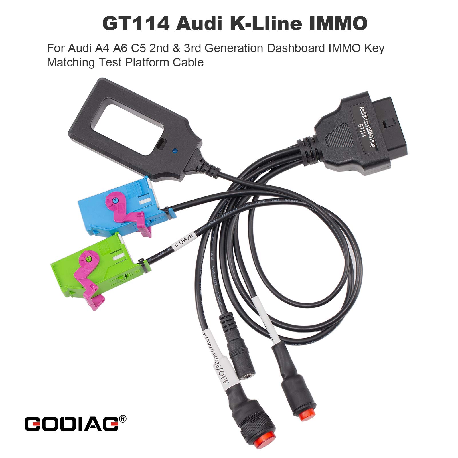 Câble GODIAG GT114 Audi K-Line IMMO pour Audi A4 A6 2ème et 3ème IMMO Câble GODIAG GT114 Audi K-Line IMMO pour Audi A4 A6 2ème et 3ème IMMO